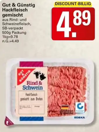 WEZ Gut & Günstig Hackfleisch gemischt Angebot