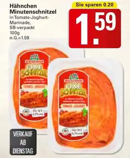 WEZ Hähnchen Minutenschnitzel Angebot