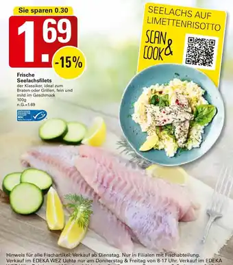 WEZ Frische Seelachsfilets Angebot
