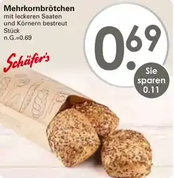 WEZ Mehrkornbrötchen Angebot