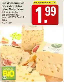 WEZ Bio Wiesenmilch Bockshornklee oder Naturtaler Angebot