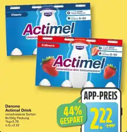 WEZ Danone Actimel Drink Angebot