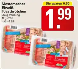 WEZ Mestemacher Eiweiß Toastbrötchen Angebot