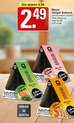 WEZ Mowi Onigiri Salmon Angebot
