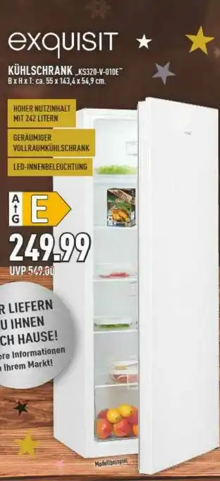 Edeka Exquisit Kühlschrank  „ks320-v-010e“ Angebot