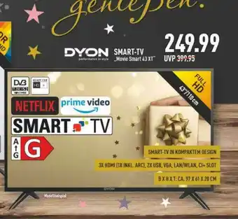 Edeka Dyon Smart-tv „movie Smart 43xt“ Angebot