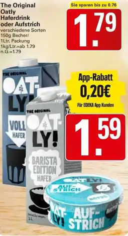 WEZ The Original Oatly Haferdrink oder Aufstrich Angebot