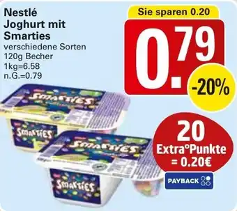WEZ Nestlé Joghurt mit Smarties Angebot