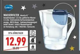 Edeka Wasserfilter „marella Xl” Brita Angebot