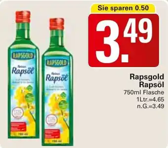 WEZ Rapsgold Rapsöl Angebot