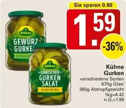 WEZ Kühne Gurken Angebot