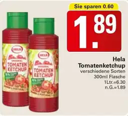 WEZ Hela Tomatenketchup Angebot