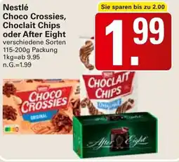 WEZ Nestlé Choco Crossies, Choclait Chips oder After Eight Angebot
