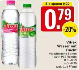 WEZ Vitrex Wasser mit Frucht Angebot