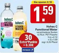 WEZ Hohes C Functional Water Angebot