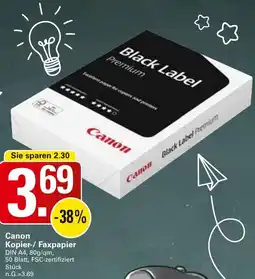 WEZ Canon Kopier-/ Faxpapier Angebot