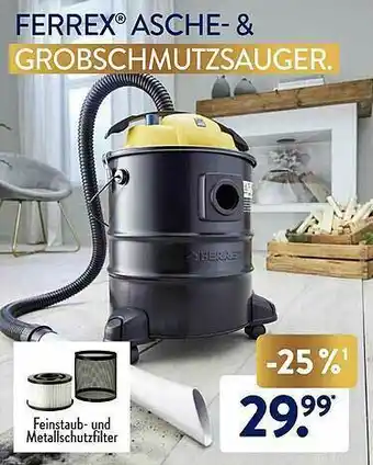 Aldi Süd Ferrex Asche- & Grobschmutzsauger Angebot