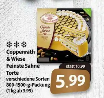 Markant Markt Coppenrath & Wiese Feinste Sahne Torte Angebot