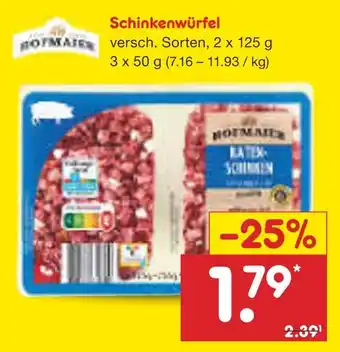 Netto Marken-Discount Hofmaier schinkenwürfel Angebot