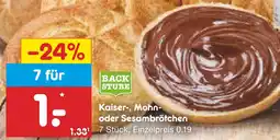 Netto Marken-Discount Kaiser-, mohn- oder sesambrötchen Angebot