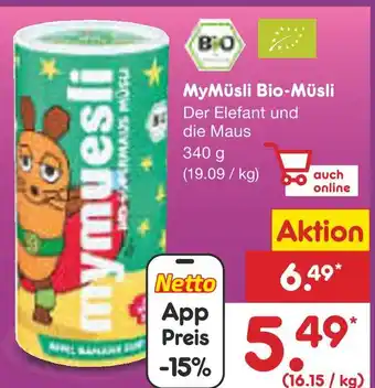 Netto Marken-Discount Bio-müsli Angebot
