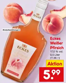Netto Marken-Discount Eckes weißer pfirsich Angebot