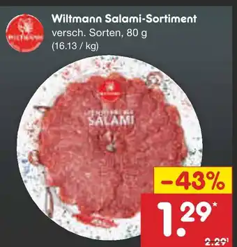 Netto Marken-Discount Wiltmann salami-sortiment Angebot