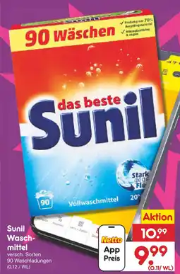 Netto Marken-Discount Sunil sunil vollwaschmittel Angebot