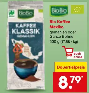 Netto Marken-Discount Biobio bio kaffee mexiko Angebot