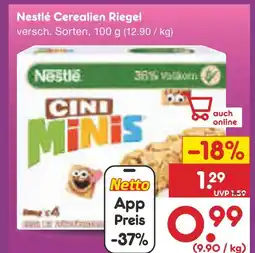 Netto Marken-Discount Nestlé cerealien riegel Angebot