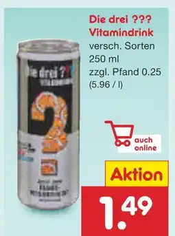 Netto Marken-Discount Die drei ??? vitamindrink Angebot