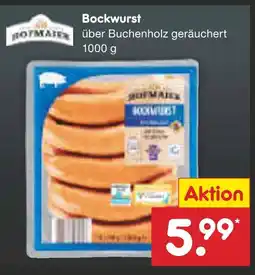Netto Marken-Discount Hofmaier bockwurst Angebot
