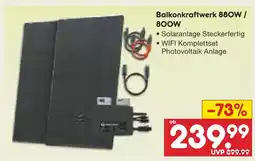 Netto Marken-Discount Balkonkraftwerk 880w / 800w Angebot