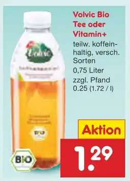 Netto Marken-Discount Volvic bio tee oder vitamin+ Angebot