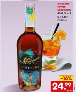 Netto Marken-Discount Millonario kuytchi spirit drink Angebot
