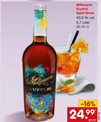 Netto Marken-Discount Millonario kuytchi spirit drink Angebot