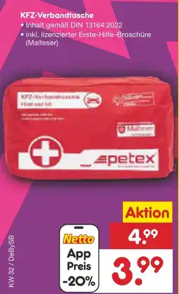 Netto Marken-Discount Petex kfz-verbandtasche Angebot