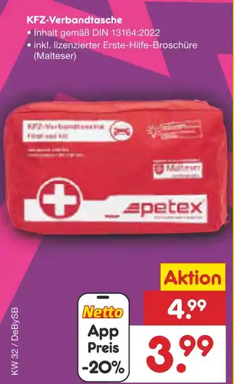 Netto Marken-Discount Petex kfz-verbandtasche Angebot
