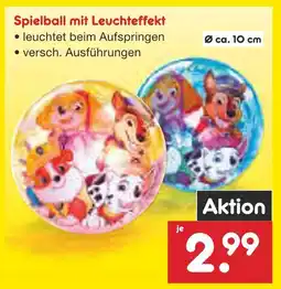 Netto Marken-Discount Spielball mit leuchteffekt Angebot