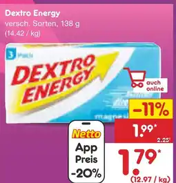 Netto Marken-Discount Dextro energy Angebot