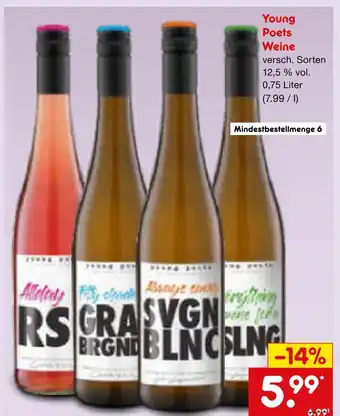 Netto Marken-Discount Young poets weine Angebot