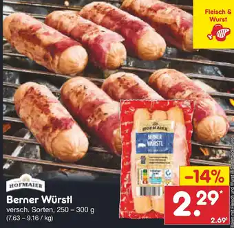 Netto Marken-Discount Hofmaier berner würstl Angebot