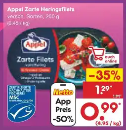 Netto Marken-Discount Appel zarte heringsfilets Angebot