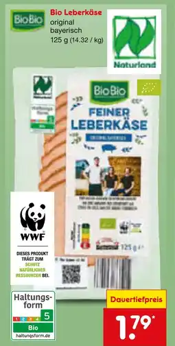 Netto Marken-Discount Biobio bio leberkäse Angebot