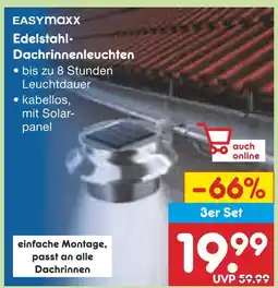 Netto Marken-Discount Easymaxx edelstahl-dachrinnenleuchten Angebot