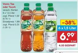 Netto Marken-Discount Volvic tee oder touch Angebot