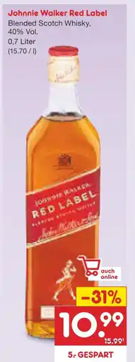 Netto Marken-Discount Johnnie walker red label Angebot
