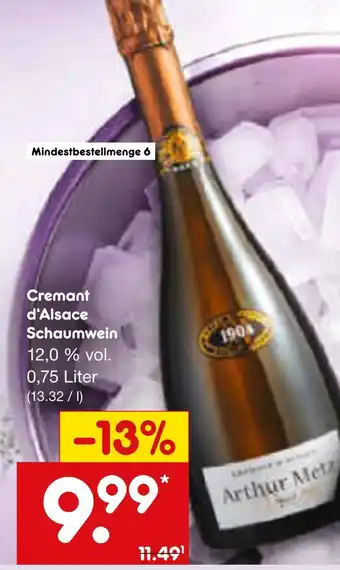 Netto Marken-Discount Cremant d‘alsace schaumwein Angebot