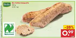 Netto Marken-Discount Biobio bio-vollkornbaguette Angebot