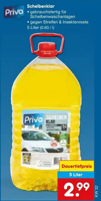 Netto Marken-Discount Priva scheibenklar Angebot